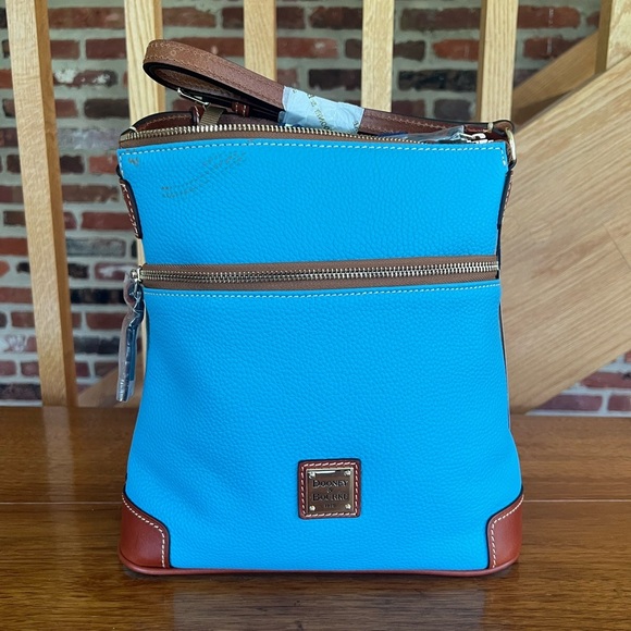 Dooney & Burke Pebble Grain Crossbody, Sky Blue - Picture 1 of 11